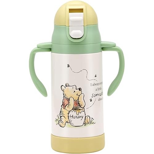 Skater ทั้งมือ พร้อมหลอดสแตนเลส ขวดน้ํา Baby Mug Disney Winnie The Pooh Picnic 350Ml สาว Stwm3N-A
