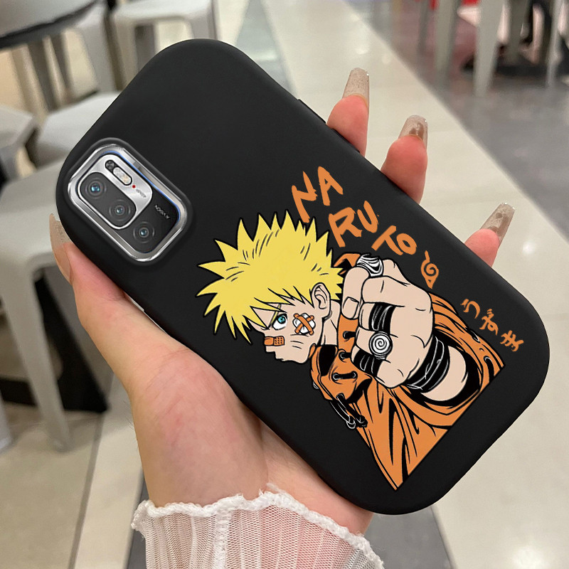 เคสสำหรับ Xiaomi Redmi Note 10 5G Note 10T 5G POCO M3 Pro 5G เคสโทรศัพท์ตัวละครอนิเมะกันกระแทกกลมและอ้วน