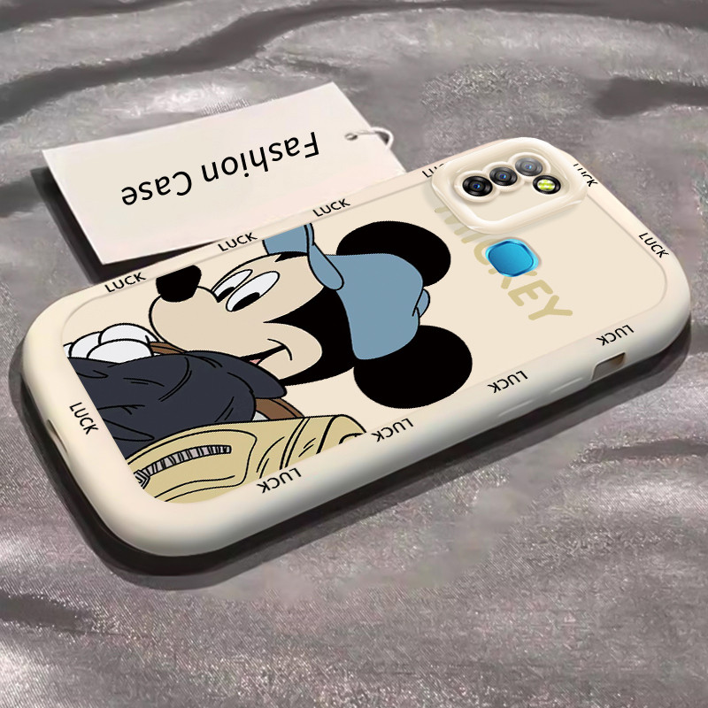เคสสำหรับ Infinix Smart 5 Smart 6 Ram 3 Hot 10 Lite เคสโทรศัพท์เมาส์น่ารักกันกระแทกป้องกันการตก