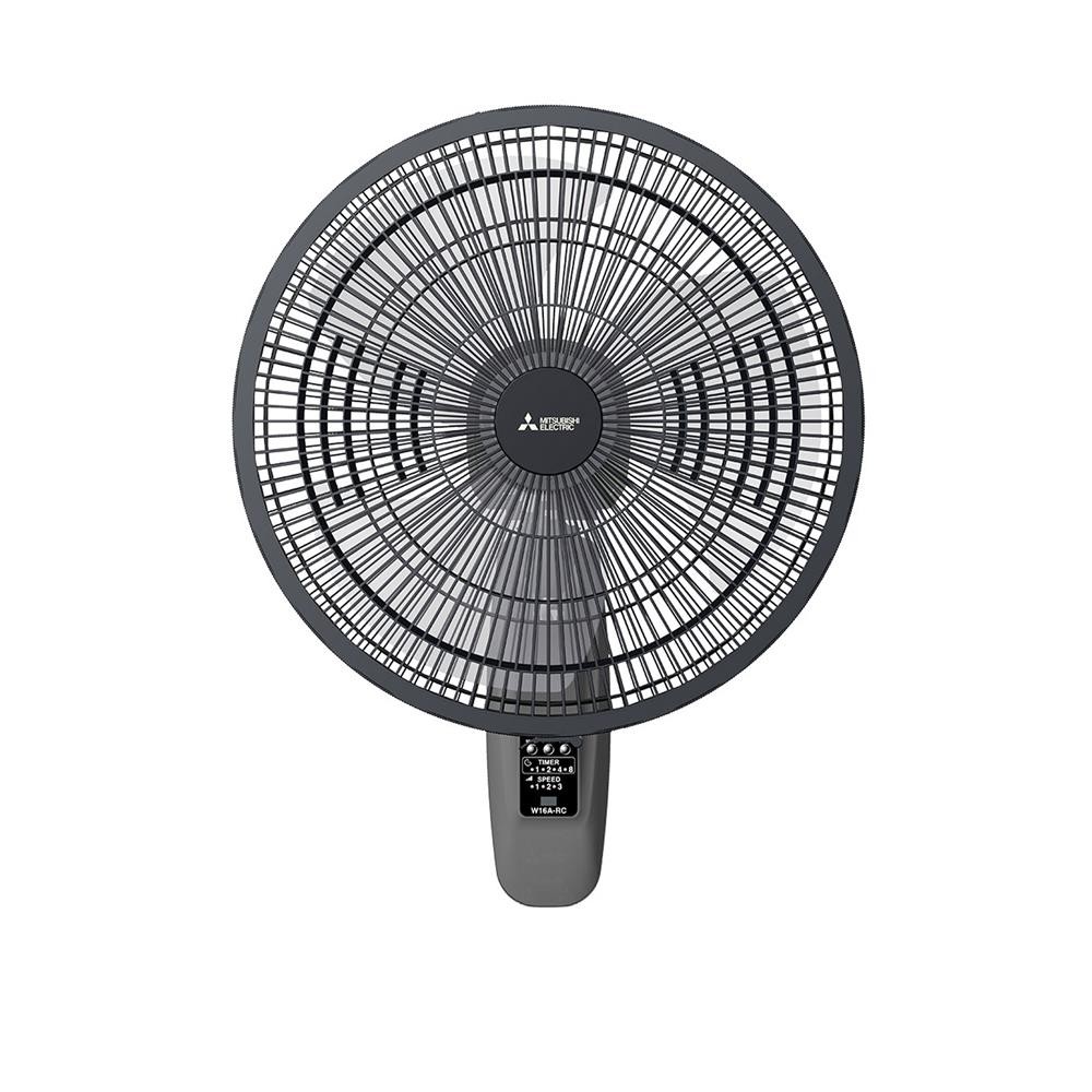 HomePro พัดลมติดผนัง 16 นิ้ว  W16A-RC CY-GY สีเทา แบรนด์ MITSUBISHI