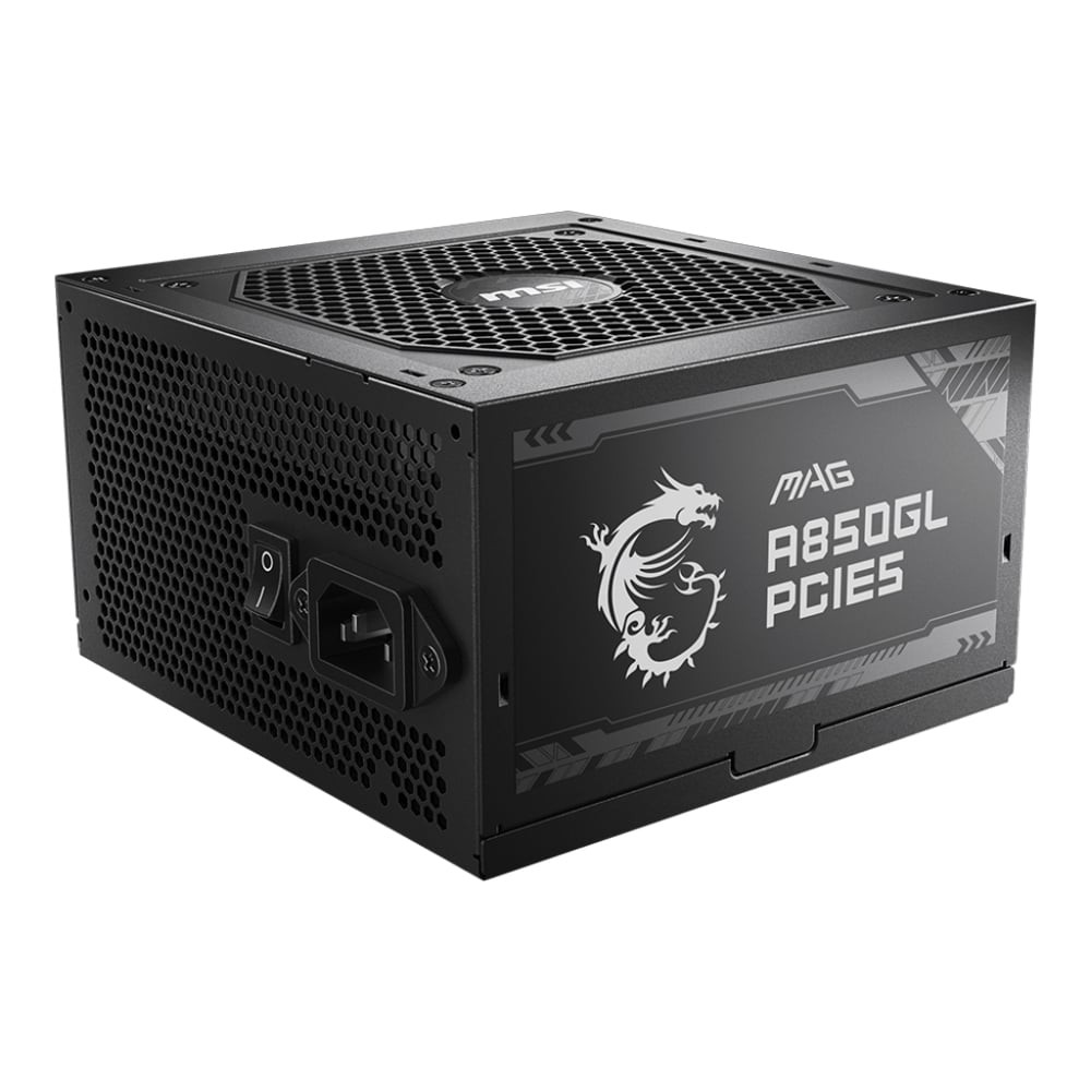 POWER SUPPLY (อุปกรณ์จ่ายไฟ) MSI MAG A850GL PCIE5 - 850W 80 PLUS GOLD BLACK ATX