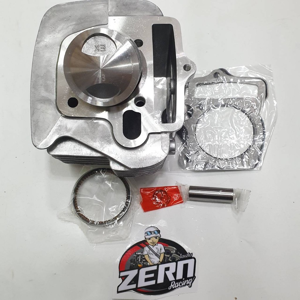 เสื้อสูบ + ลูกสูบ 53 มิล + ปะเก็น เวฟ100s ubox ช่างเซินเรสซิ่งในตำนาน ชุดคิทเวฟ100suboxQTT100SAJA