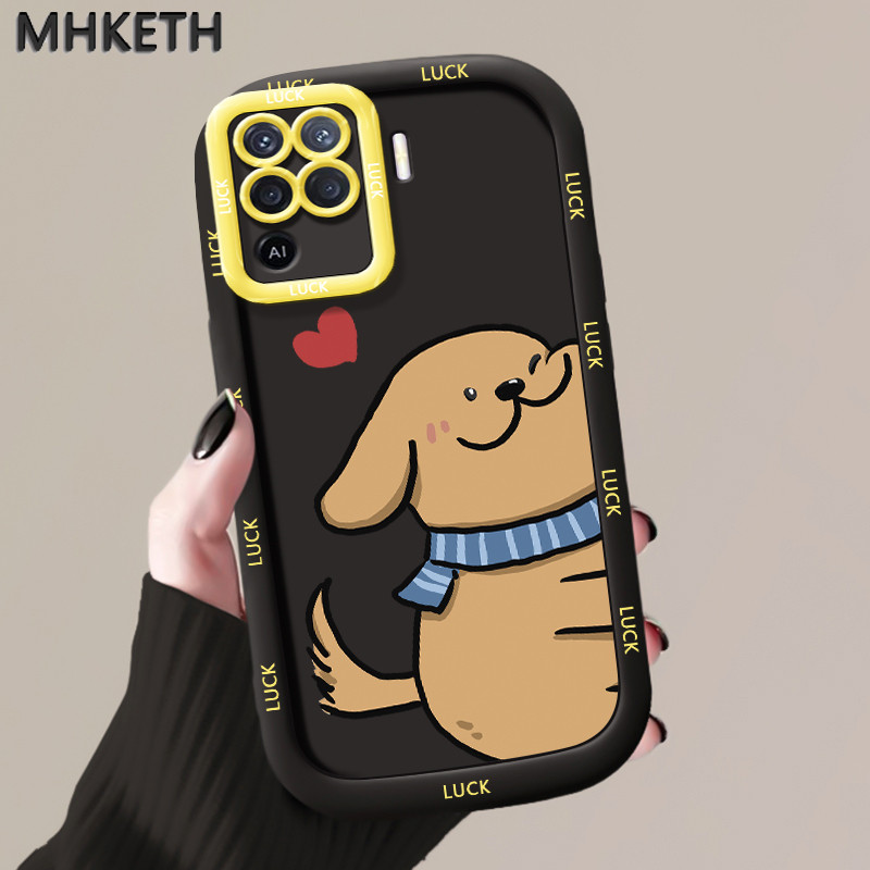 MHKETH เคสสำหรับ OPPO A94 Reno 5F Reno5 F Reno 5 Lite F19 Pro เคสโทรศัพท์ซิลิโคนดีไซน์ลูกสุนัขใหม่