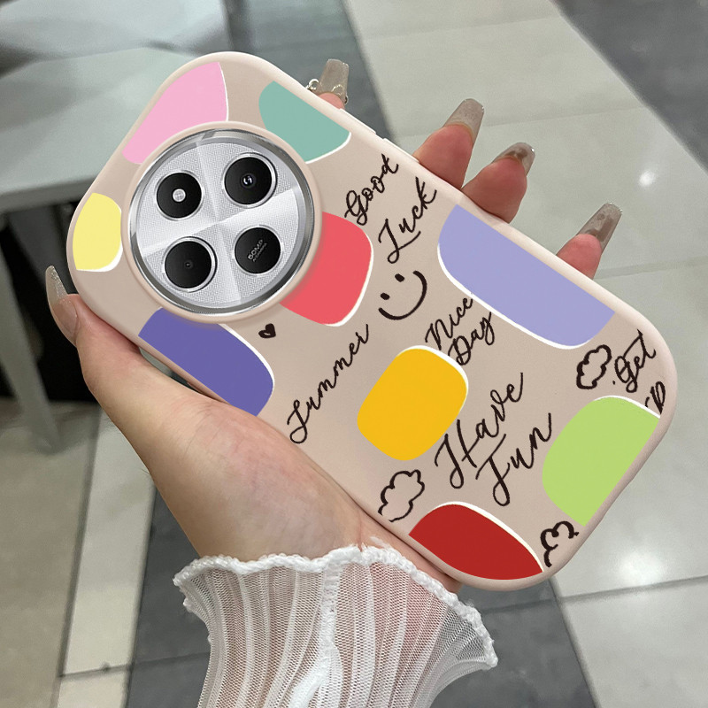เคสสำหรับ Xiaomi Redmi 14C 4G 14C 5G A4 5G 14R 5G POCO C75 5G POCO M7 5G เคสโทรศัพท์มีสีสันกันกระแทกกลมและอ้วน – โปรปัง