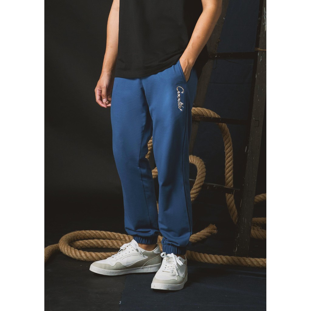 CROCODILE NAVAL ACADEMY BLUE JOGGERS WITH EMBROIDERY