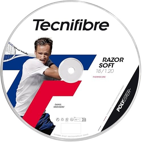 Tecnifibre Tennis Gut และ String Razor Soft 120 Laser 200M ม้วน 04Rras120N
