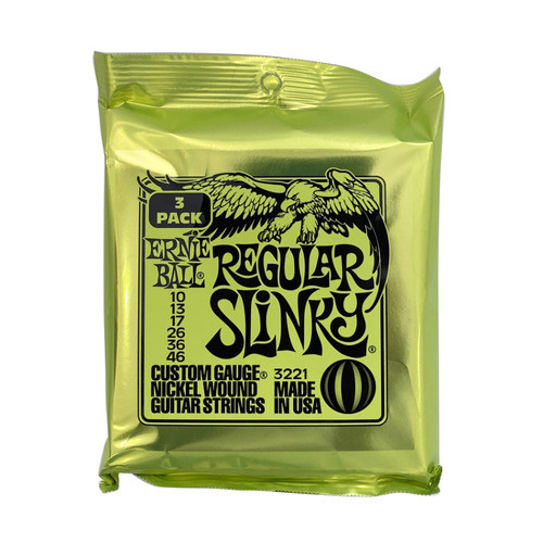 ERNIE BALL ERNIE BALL สายกีตาร์ไฟฟ้า REGULAR SLINKY 3221 10-46 3Set Pack
