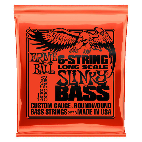 ERNIE BALL ERNIE BALL 2838 สายเบสสเกลยาว 6 32-130 6-STRING SLINKY
