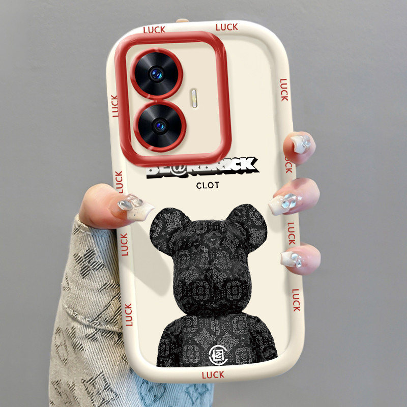 เคสสำหรับ Realme C55 C33 Narzo N55 เคสโทรศัพท์หมีกันกระแทก