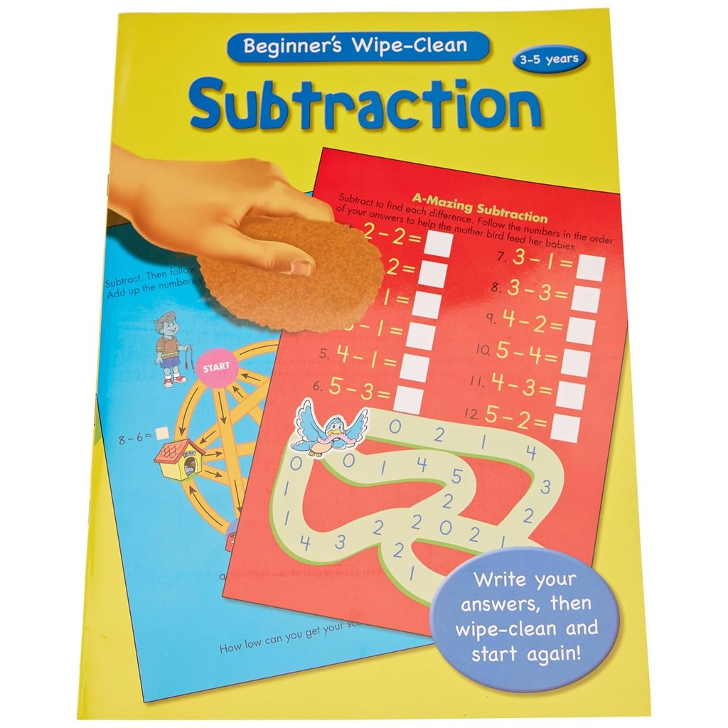 Asia Books หนังสือภาษาอังกฤษ BEGINNERS MATHS WIPE CLEAN BOOKS