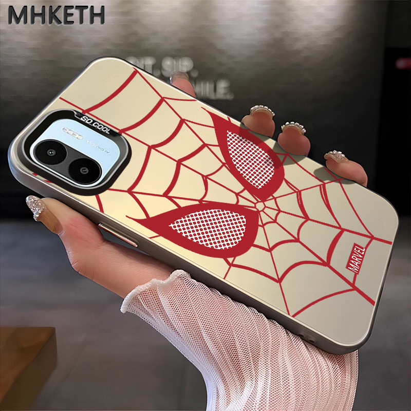 MHKETH เคสสำหรับ Xiaomi Redmi A1 A2 เคสโทรศัพท์ผิวเกล็ดน้ำแข็งมนุษย์แมงมุมคลาสสิก – โปรปัง