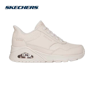 Skechers สเก็ตเชอร์ส รองเท้าผู้หญิง Women Slip-ins Street UNO Banksia Luxe Shoes - 177118-OFWT Air-Cooled Memory Foam