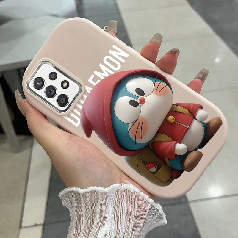 เคสสำหรับ Samsung A52 A52s A53 A32 M32 เคสโทรศัพท์แมวน่ารักกันกระแทกกลมและอ้วน