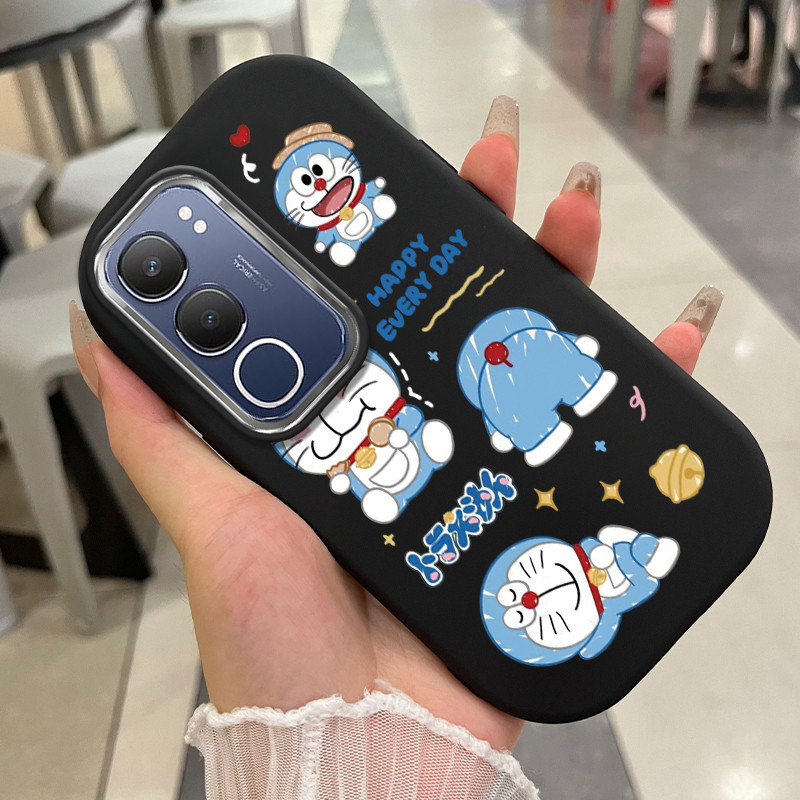 เคสสำหรับ VIVO Y19s Y29 5G เคสโทรศัพท์แมวหมีกันกระแทกกลมและอ้วน