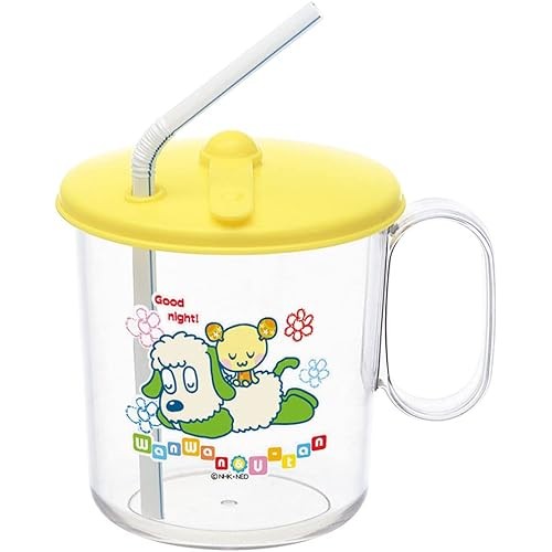 ถ้วยฟาง Skater Antibiotic Ag พร้อมฝาปิด Made In Japan Skj6Ag-A
