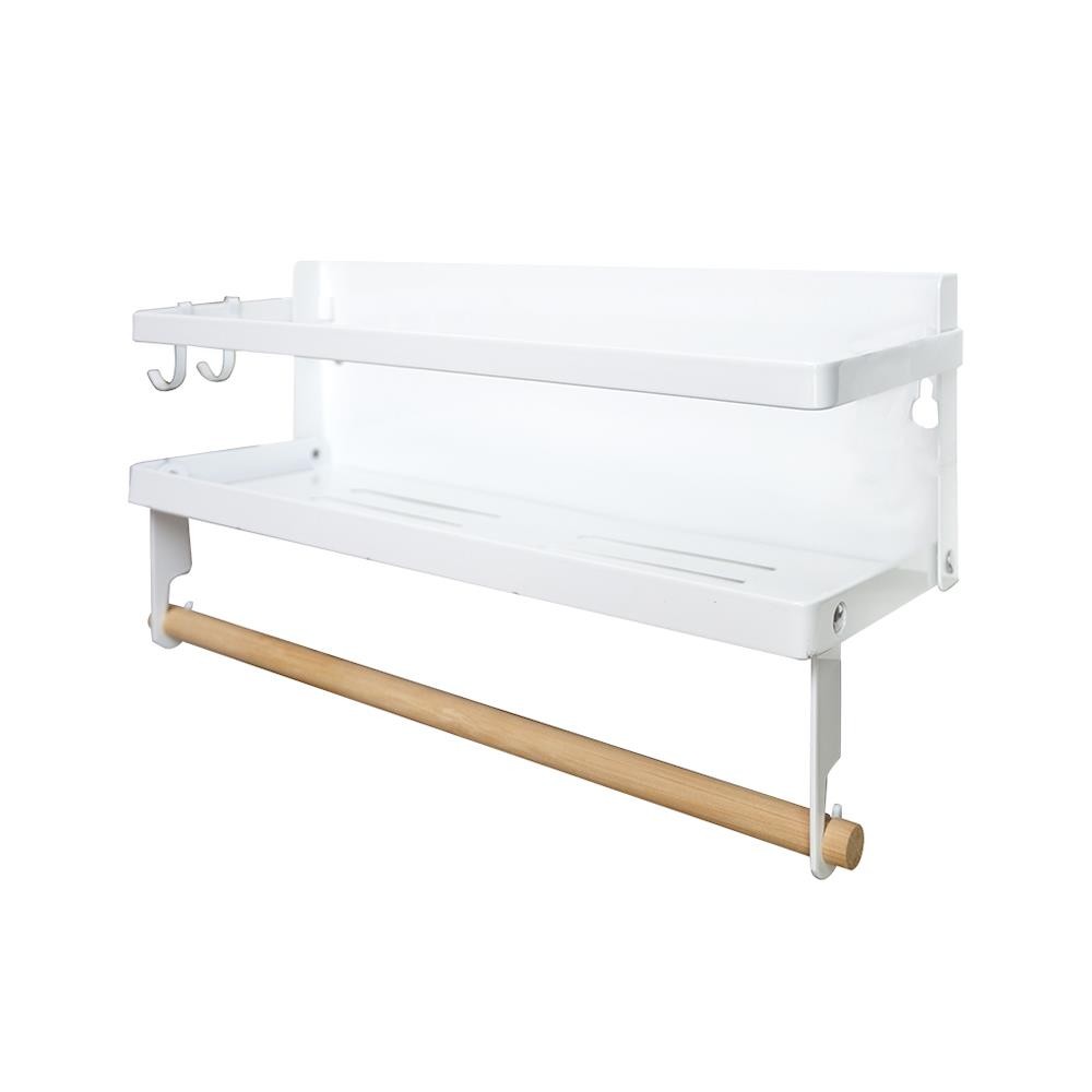 HomePro ชั้นวางของแม่เหล็กติดตู้เย็น  31X11.3X16.7 ซม. ไซซ์ S สีขาว แบรนด์ KECH