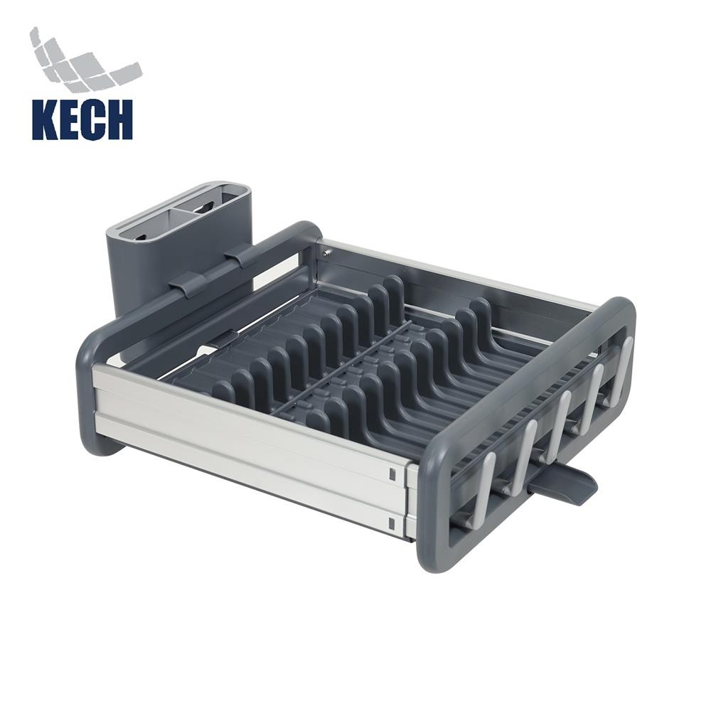 KECH ชั้นคว่ำจานอะลูมิเนียม ปรับขนาดได้ NOBLE จัดส่งโดย HomePro