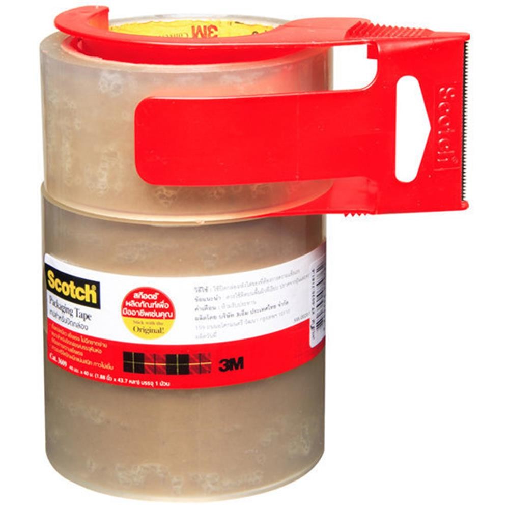 HomePro เทป OPP  SCOTH 2 นิ้วX40 หลา สีใส แพ็ก 3 ม้วน แบรนด์ 3M