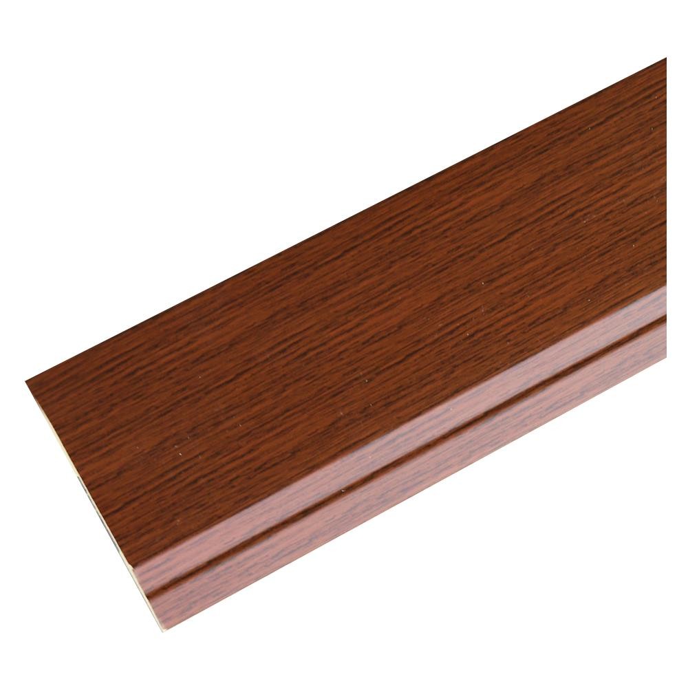 CROBERN บัวพื้น PS JC879-7401 9.5X300X1.2 ซม. สี RED WOOD จัดส่งโดย HomePro