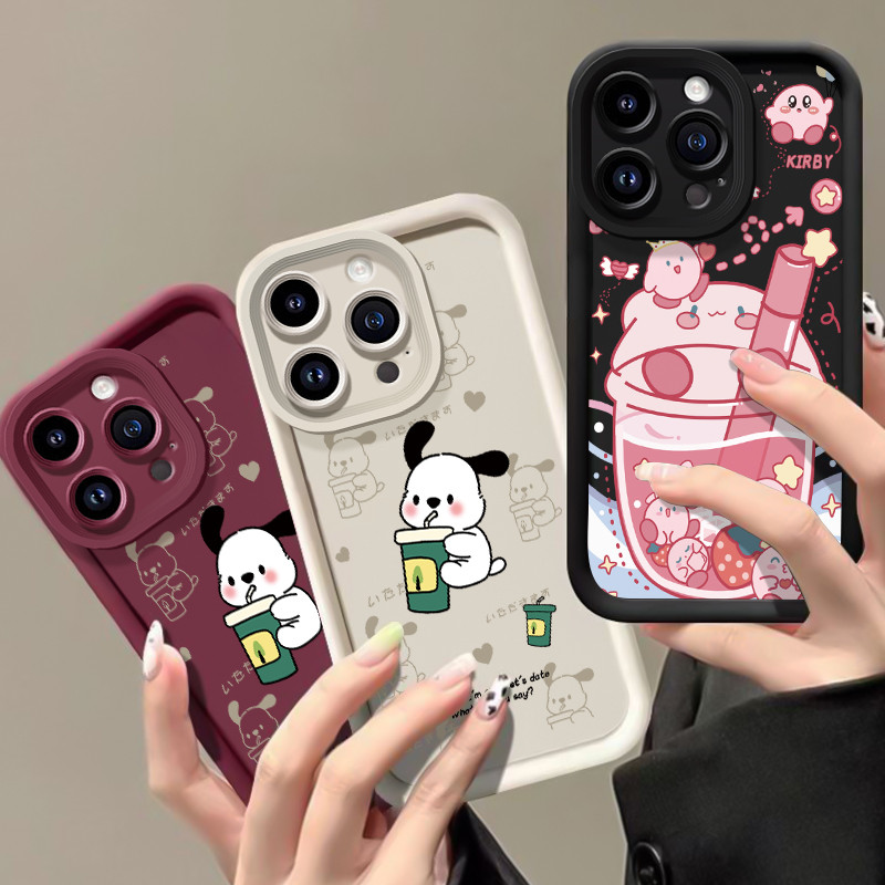 เคสสำหรับ Xiaomi Redmi A3 A3X POCO C61 เคสโทรศัพท์สัตว์น่ารักสามสีซิลิโคนกันกระแทก - รูปที่ 4