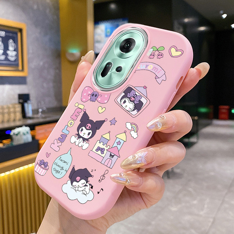 เคสสำหรับ OPPO Reno 11 5G 11 Pro 5G 11F 5G เคสโทรศัพท์กระต่ายกันกระแทกกลมและอ้วน - รูปที่ 2