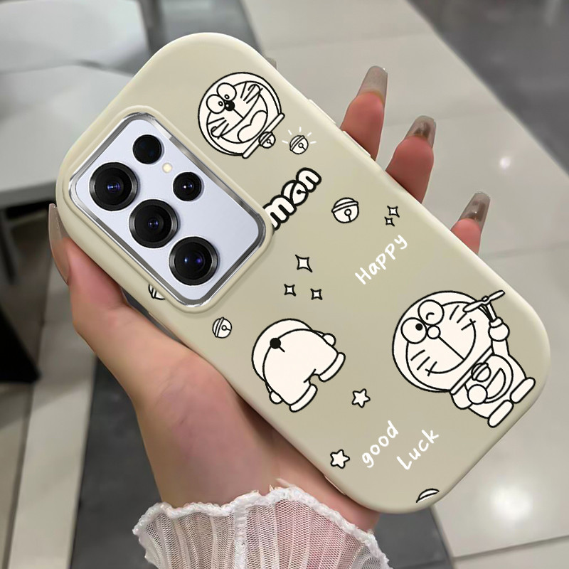 เคสสำหรับ Samsung S25 Ultra S24 Ultra S24 FE S23 Ultra S23 FE S22 Ultra S21 FE เคสโทรศัพท์แมวกันกระแทกกลมและอ้วน