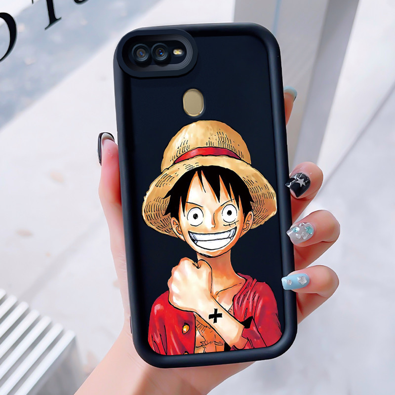 เคสสำหรับ OPPO A7 A5s A12 A12S A11k เคสโทรศัพท์ตัวเอกอนิเมะสามสีซิลิโคนกันกระแทก