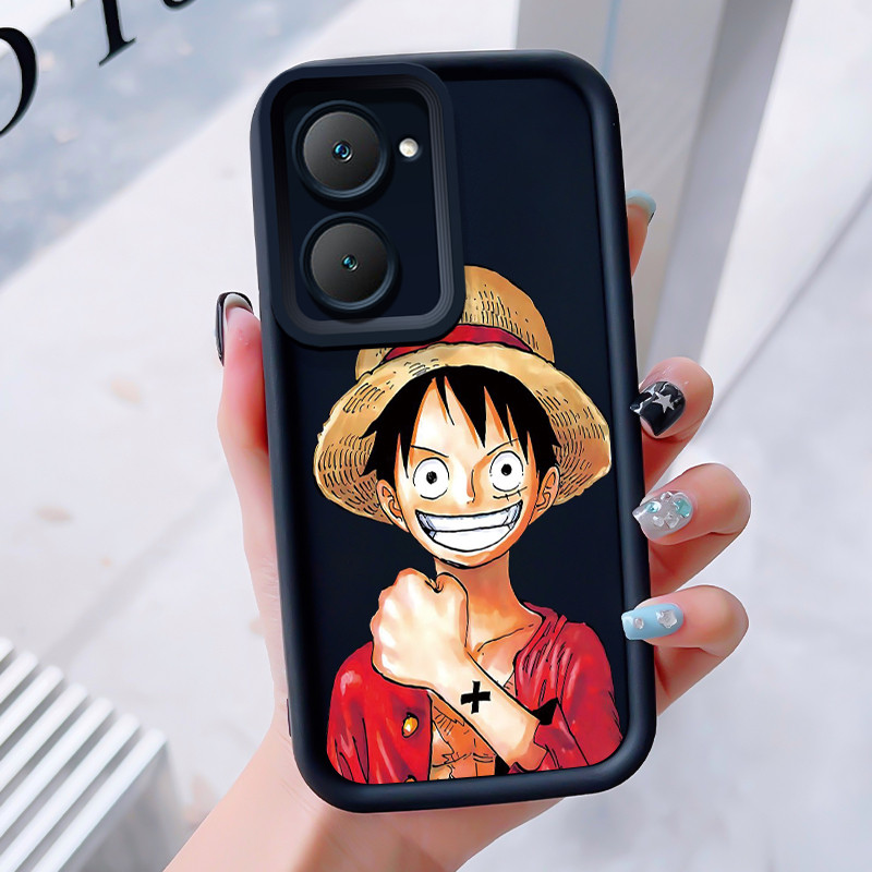 เคสสำหรับ VIVO Y03 Y03T Y18 Y18i Y18e Y18t Y18s Y28e 5G เคสโทรศัพท์ตัวเอกอนิเมะสามสีซิลิโคนกันกระแทก
