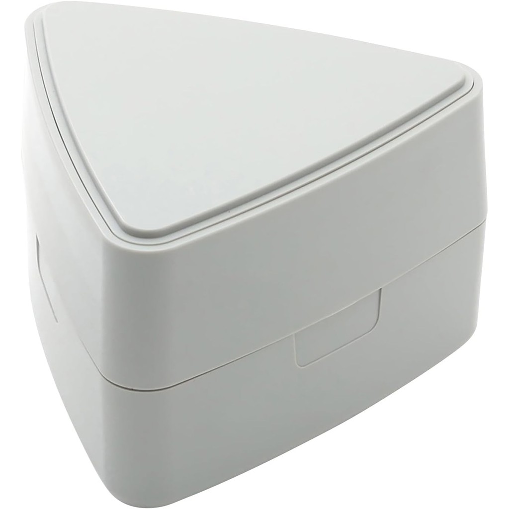 Miyoshi Seisakujyo 0101-0257 GEL-COOL Triangle Triangle Rice Ball Case, 1 Piece Ice Pack, Oyster Gra