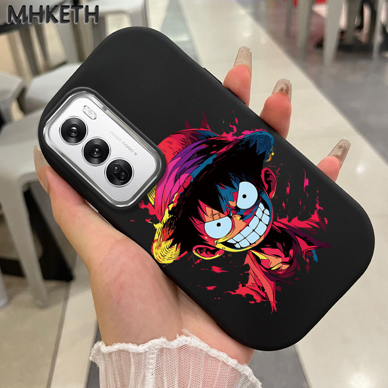 MHKETH เคสสำหรับ OPPO Reno 12 5G Reno 12F 4G Reno 12F 5G เคสโทรศัพท์ซิลิโคนกันกระแทกลายการ์ตูนอะนิเมะ