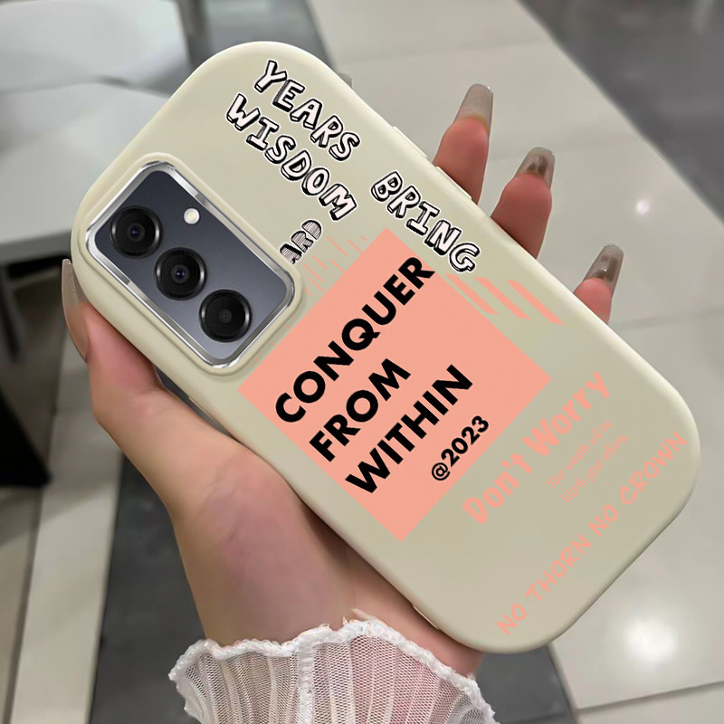 เคสสำหรับ Samsung A16 4G A16 5G เคสโทรศัพท์คําบุคลิกภาพกันกระแทกกลมและอ้วน