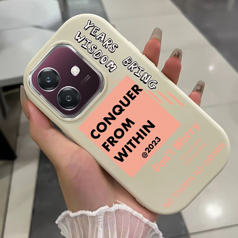 เคสสำหรับ OPPO A3 2024 A3 5G A3X 4G A3X 5G A3 Pro 5G เคสโทรศัพท์คําบุคลิกภาพกันกระแทกกลมและอ้วน
