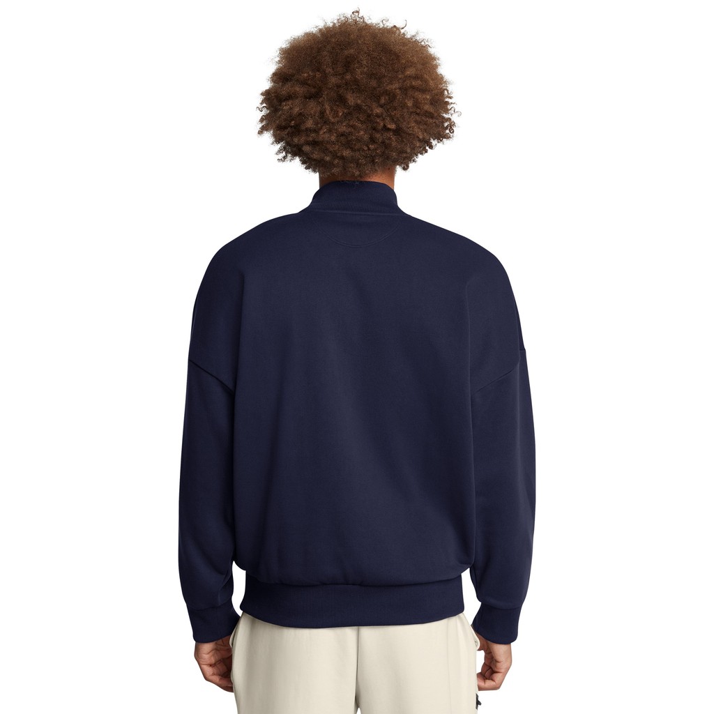 Under Armour เสื้อซิปครึ่งตัวโอเวอร์ไซส์ UA Icon Heavyweight Terry สำหรับผู้ชาย — صورة 3