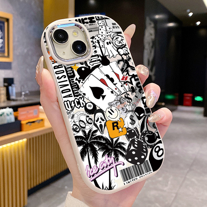 เคสสำหรับ OPPO A60 4G เคสโทรศัพท์แบรนด์อินเทรนด์กันกระแทกกลมและอ้วน - รูปที่ 4