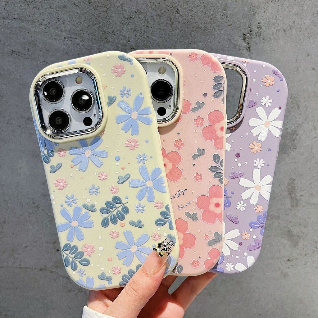 ดอกไม้เคส Oppo A5i A16 A60 Reno 13F 12F 11F 8Z 7Z A57 A3 Pro Find X8 A3X A94 F11 Pro a92 A58 A95 A54