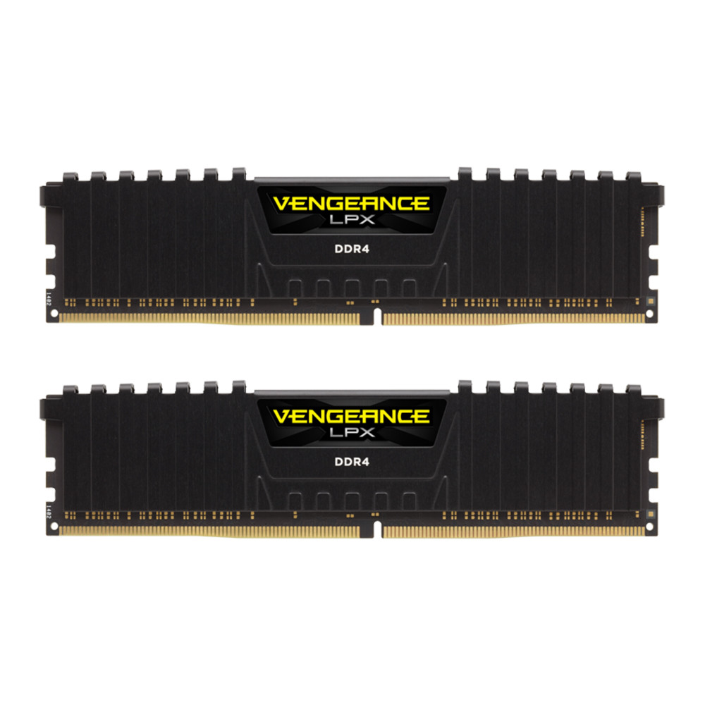 Ram- 16GB (8GBx2) DDR4 3600MHz RAM (หน่วยความจำ) CORSAIR VENGEANCE LPX DDR4 (BLACK) (CMK16GX4M2D3600