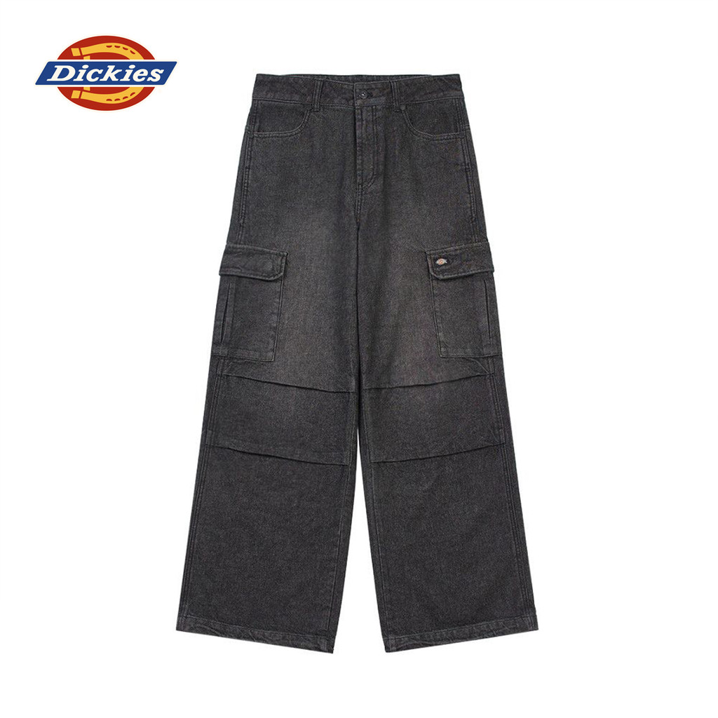 DICKIES MEN'S PANTS - BLACK DENIM กางเกง กางเกงขายาว ผู้ชาย