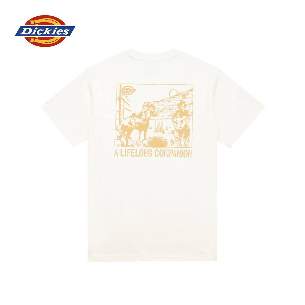 DICKIES MEN'S TEE SS - EGRET เสื้อยืด เสื้อยืดแขนสั้น ผู้ชาย