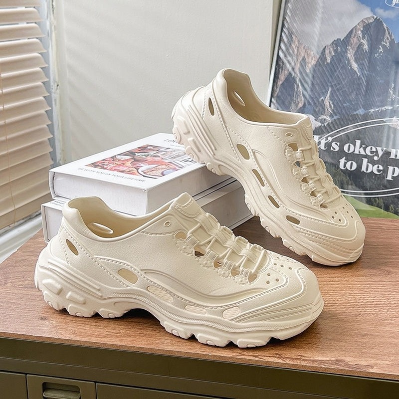 FOYA SHOES รองเท้าแตะชาย ระบายอากาศ พื้นหนา กันลื่น กันกลิ่น เหมาะสำหรับกลางแจ้ง แห้งเร็ว วัสดุ EVA