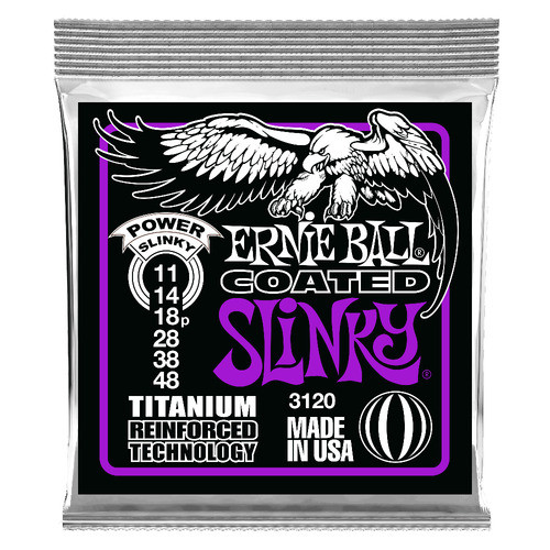 ERNIE BALL ERNIE BALL 3120 สายกีตาร์ไฟฟ้า 11-48 COATED POWER SLINKY