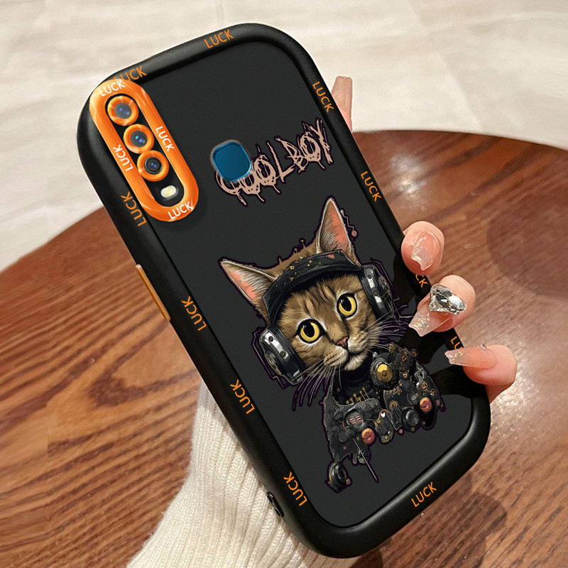 เคสสำหรับ VIVO Y12 Y15 Y17 Y11 2019 Y12i Y3 Y3s 2020 เคสโทรศัพท์แมวน่ารักกันกระแทกป้องกันการตก