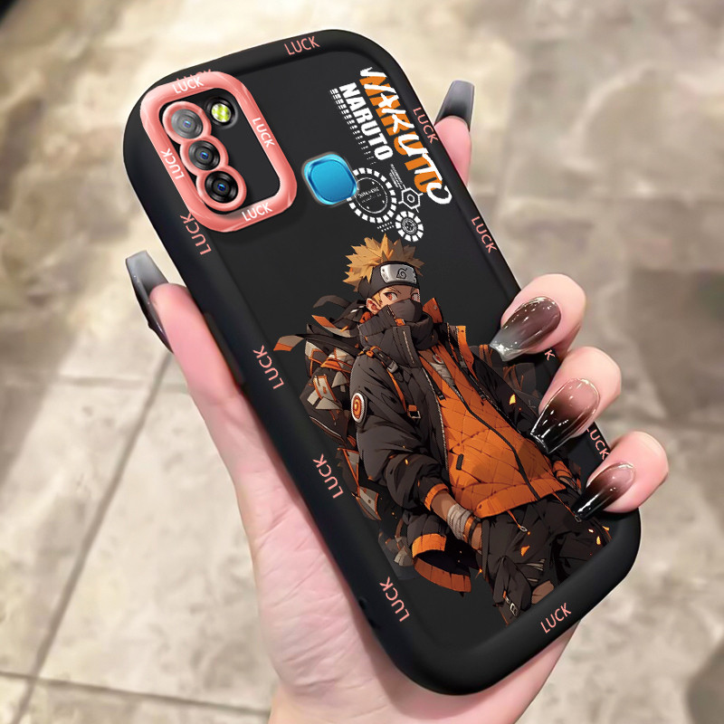 เคสสำหรับ Infinix Smart 5 Smart 6 Ram 3 Hot 10 Lite เคสโทรศัพท์ตัวละครอนิเมะกันกระแทกป้องกันการตก