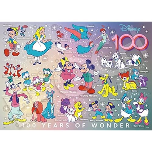Epoch 500 ชิ้นจิ๊กซอว์ปริศนา Disney 100 Years Of Wonder 38X53 ซม. 74-701 พร้อมกาว ไม้พาย และชิ้นส่วน