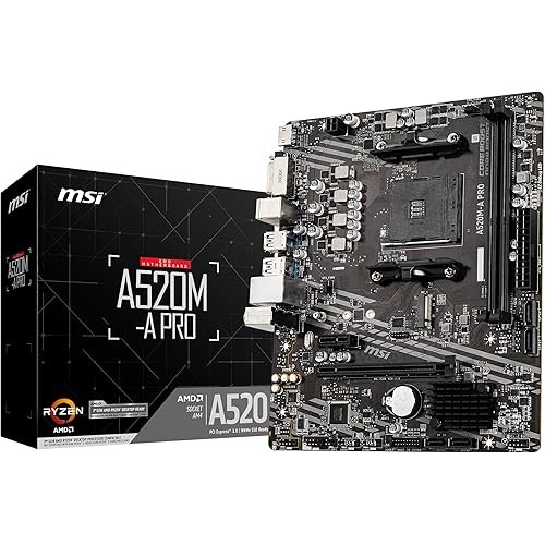 MSI A520M-A PRO Socket AM4/A520/DDR4/S-ATA 600/Micro ATX