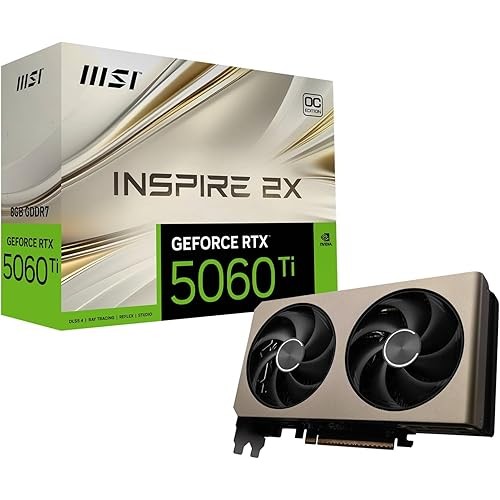 MSI GeForce RTX 5060 Ti 8G INSPIRE 2X OC Graphics Board VD9179