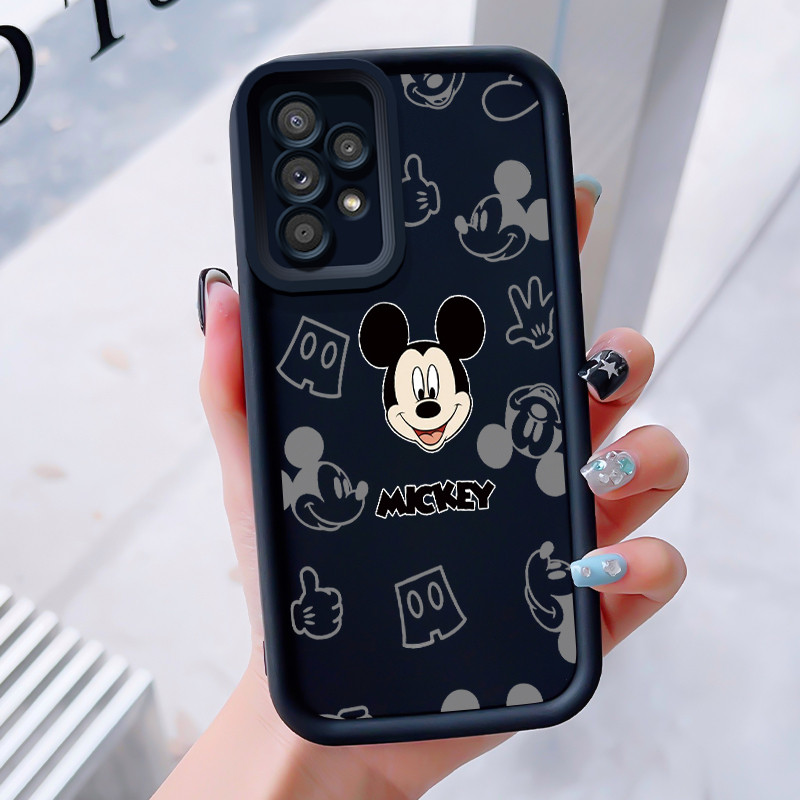 เคสสำหรับ Samsung Galaxy A52 5G A52s เคสโทรศัพท์เมาส์น่ารักสามสีซิลิโคนกันกระแทก