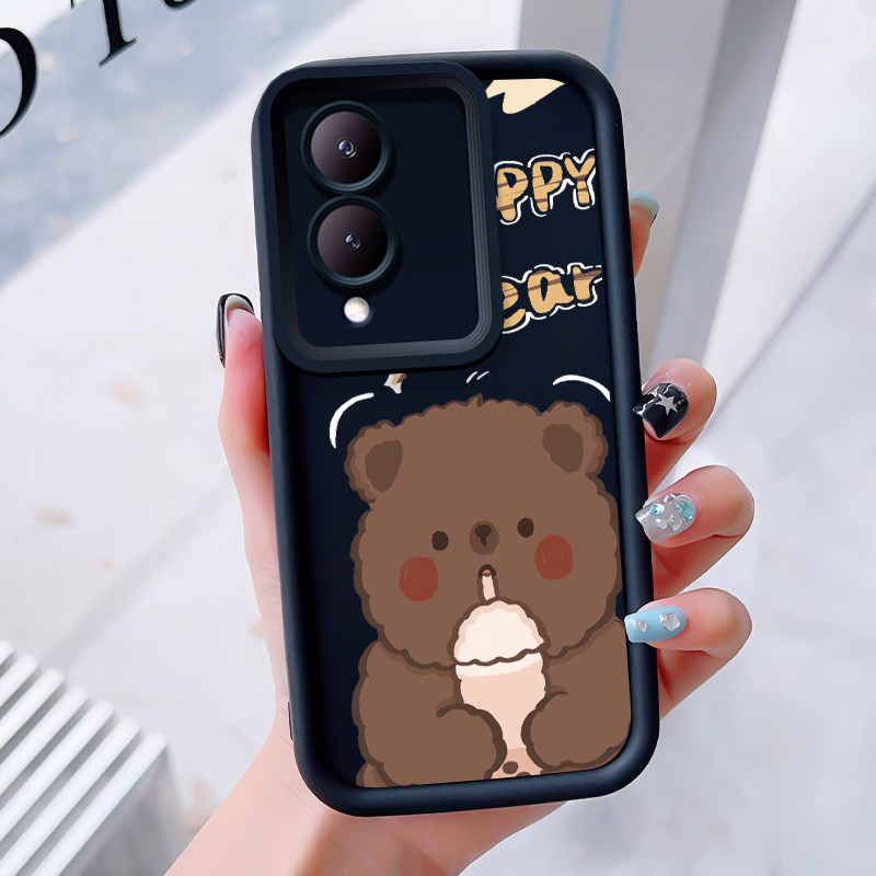 เคสสำหรับ VIVO Y17S Y36i G2 Y28 5G เคสโทรศัพท์หมีน่ารักกันกระแทก
