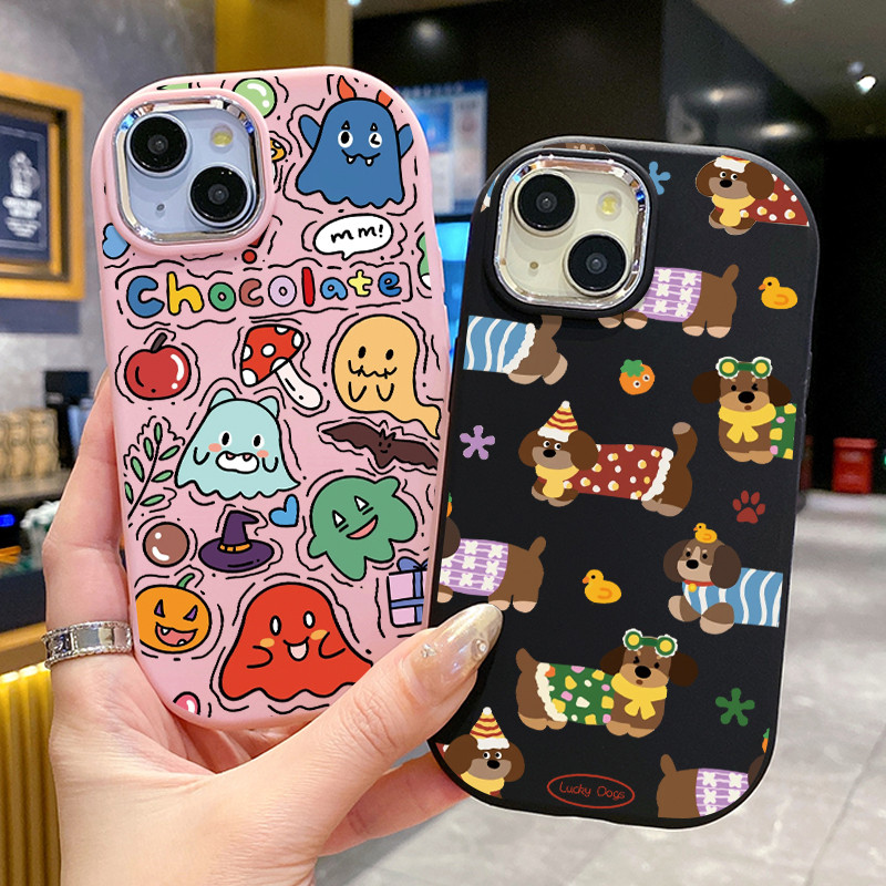เคสสำหรับ Xiaomi Redmi A1+ A2+ A1 Plus A2 Plus เคสโทรศัพท์ผีสุนัขกันกระแทกกลมและอ้วน - รูปที่ 7