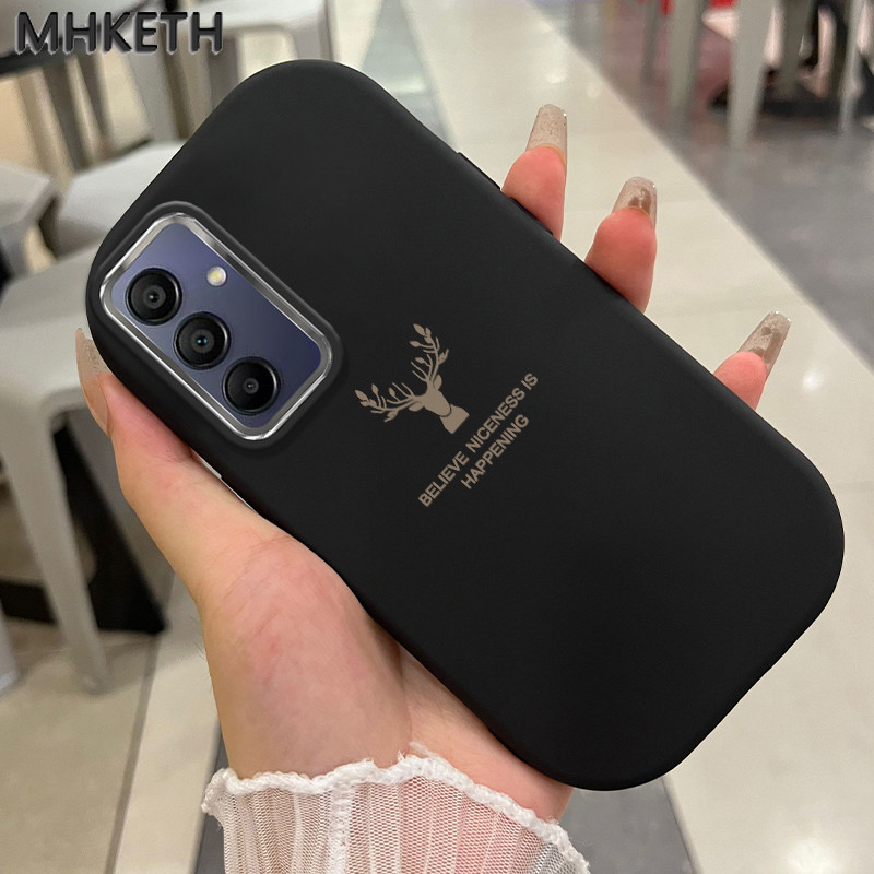 MHKETH เคสสำหรับ Samsung Galaxy A15 5G A15 A14 5G A25 5G A24 M34 F34 A54 A35 5G เคสโทรศัพท์หัวกวาง