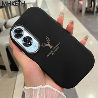 MHKETH เคสสำหรับ OPPO A60 4G เคสการออกแบบหัวกวางขั้นสูงเคสโท…